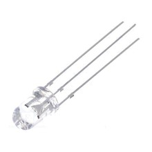 Optosupply 5mm Ronde Led Helder Bi-color Common Anode Rood/Koud Wit