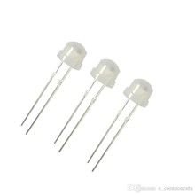 5mm Straw Hat Led White Diffused Green