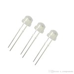 5mm Straw Hat Led Cold White Diffused