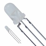 5mm Bi-Color Led Diffuus Common Anode Rood/Blauw