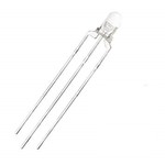 3mm Bi-Color Led Clear Green / White Common Anode