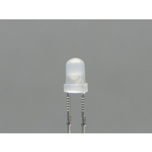 3mm Round Led White Diffused Green