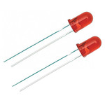 5mm Round Led Colored Diffused Red