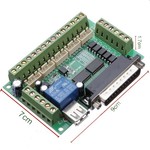 5 Axis CNC Breakout Board MACH3 Stappenmotor Driver