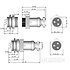 GX16-2 Connector, 2 Pins Power Connector