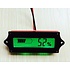 Battery Capacity meter, 12 Volt with green illuminated LCD display, and percentage measurement