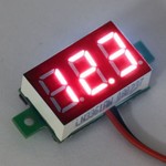 Mini Voltmeter Rood 0.36"