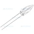 Optosupply 5mm Rocket Led Clear Warm White Candle Light