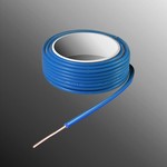 HELUKABEL  Project Wire H05V-U 2.3 x 0.5mm², Solid Core, Fire Retardant - Blue