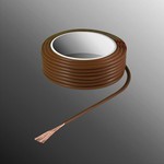 HELUKABEL  Project Wire H05V-K 2.5 x 0.5mm², Fiber Fiber Core, Fire Retardant - Brown