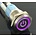 16mm Pressure Switch Latching with Illuminated logo and ring lighting Purple