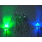 3mm Ronde Led Helder Bi-Color Blauw/Groen Common Anode