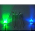 3mm Round Led Clear Bi-Color Blue / Green Common Anode