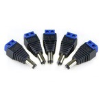 DC Power Plug Male Blue 2.1 x 5.5 mm