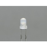 5mm Round Duoled White Diffused Red / Blue