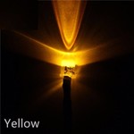 5mm Pre Wired Led Clear Yellow Flash