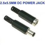 DC Power plug Male and Female 2.5x5.5mm