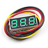 Mini Voltmeter Green 3 wires 0-100V 0.28 inch