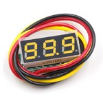 Mini Voltmeter Geel 3draden 0-100V 0,28 inch