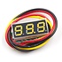 Mini Voltmeter Yellow 3 wires 0-100V 0.28 inch