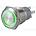 16mm Drukschakelaar Latching met Ringverlichting Groen Max 24V