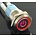 16mm Pressure Switch Self-reset Momentary Illuminated logo ring light Red