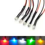 4,8mm Pre Wired Straw Hat Led Cold White