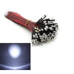 3mm Pre Wired led clear Cold white 24V