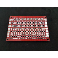 PCB Experimenteer print Dubbelzijdig 6x8cm Rood