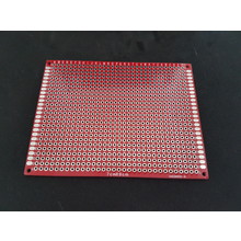 PCB Experimenteer print Dubbel Zijdig 7x9cm Rood