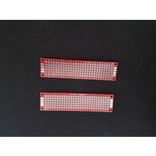 PCB Experimenteer print Dubbel Zijdig 2x8cm Rood