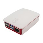 ABS Raspberry Pi Behuizing Rood/Wit met Logo