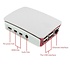 ABS Raspberry Pi CaseRed/White with Logo