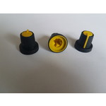 Potentiometer knob Yellow D-Shaft 6mm