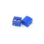 KF301 Print connector met schroefbevestiging 2voudig Blauw