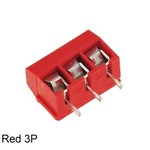 KF301 Print connector with screw fixing 3-way Red