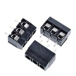 KF301 Print connector with screw fixing 3-way Black