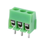 Kf350 Print connector with screw fixing 3-way Green