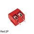 KF301 Print connector with screw fixing 2-way Red