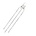 Optosupply 3mm Led Round Clear Bi-Color Common Anode Red/Warm White