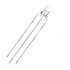 Optosupply 3mm Led Round Clear Bi-Color Common Anode Red/Warm White