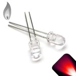 5mm Round Led Clear Red Candle Light