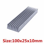 Aluminum heat sink (heatsink) 100 x 25 x 10mm