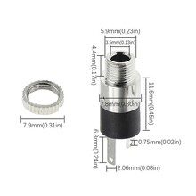 3.5mm Audio Connector Panel Mount 3 pin