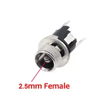 DC Power Connector with screw connection 2.5x5.5mm