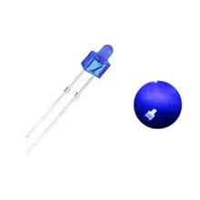 2mm Round Led Colored Diffused Blue
