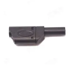 4mm Stapelbare Bananenplug Zwart