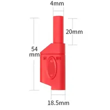 4mm Stapelbare Bananenplug Rood