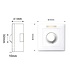 DC12-24V  Led Opbouw Dimmer met Draaiknop en IR Afstandsbediening