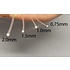 PMMA Kunstof vezel/licht vezel 0,5mm a 6000m